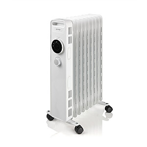 Gorenje Heater OR2000M alyvos radiatorius, 2000 W, Tinka patalpoms iki 15 m², balta