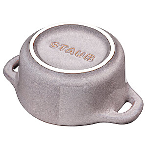 Apvalus Mini Cocotte STAUB 40511-998-0 - antikvarinis pilkas 200 ml