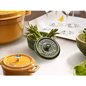 Круглая мини-кокотница STAUB 40510-787-0 - зеленая 200 мл