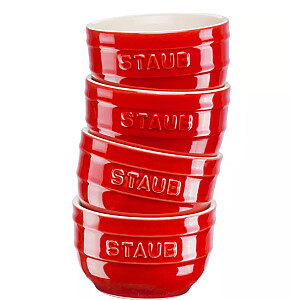 Apvalios formos STAUB 4 vnt 40508-154-0 - raudona 200 ml