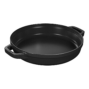 Набор из 3 чугунных посуды с крышкой STAUB 40508-386-0 - черная 24 см