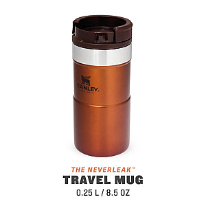 Terminis puodelis The NeverLeak Travel Mug 0,25L bronzos spalvos