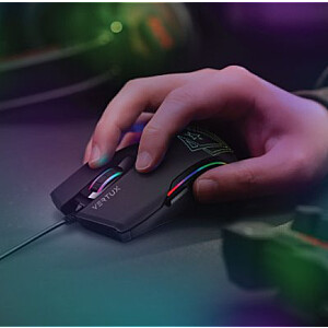 VERTUX Assaulter USB Spēļu Pele ar RGB Apgaismojumu