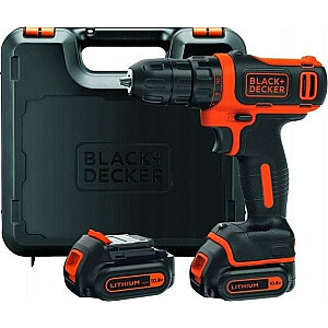 Gręžtuvas Black&Decker BDCDD12KB 10,8 V Baterijos 2 x 1,5 Ah