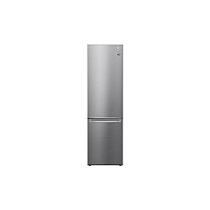 LG šaldytuvas GBB72PZVCN1 Energijos vartojimo efektyvumo klasė C, Laisvai pastatomas, Kombinuotas, Aukštis 203 cm, Šaldytuvo talpa 277 L, Šaldiklio talpa 107 L, Ekranas, 35 dB, Nerūdijantis plienas