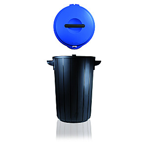 Контейнер для мусора Ecosolution 35L 42,5x37,5x54см тёмно-серый/синий