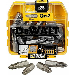 Antgalių rinkinys Dewalt PH2x25mm 25 vnt./pak. Tic-tac (DT71522-QZ)