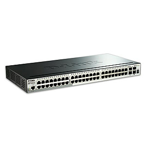 Сетевой коммутатор D-Link DGS-1510-52X/E Управляемый L3 Gigabit Ethernet (10/100/1000) 1U Черный