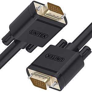 Unitek D-Sub (VGA) – D-Sub (VGA) kabelis, 2 m, juodas (Y-C513G)