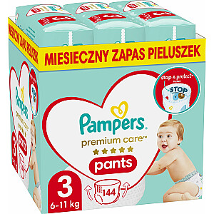 Sauskelnės Pampers Premium Care 3, 6-11 kg, 144 vnt.