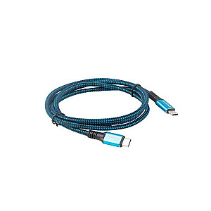 Lanberg CA-CMCM-45CU-0012-BK USB laidas 0,12 m USB4 Gen 2x2 USB C Juoda, mėlyna