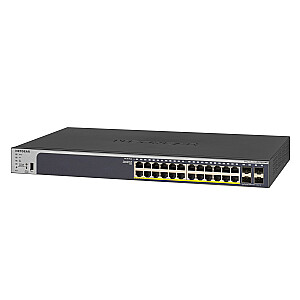 Netgear GS728TPP valdomas L2 / L3 / L4 Gigabit Ethernet (10/100/1000) Juodas 1U Maitinimas per Ethernet (PoE)