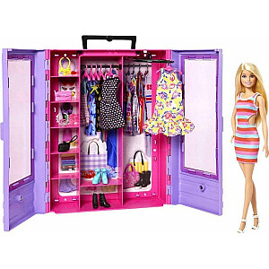 Кукла Барби Mattel Барби Шкаф с куклой и аксессуарами HJL66
