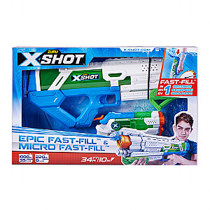 Набор игрушечных водяных пистолетов XSHOT Epic Fast-Fill и Micro Fast-Fill, 56222