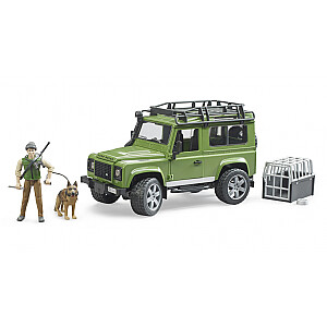 BRUDER Land Rover Defender с лесником и собакой, 02587