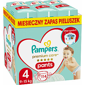 Sauskelnės Pampers Premium Care 4, 9-15 kg, 114 vnt.