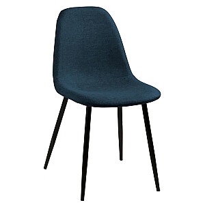 Kėdė WILMA 44,5x56xH84cm juoda/tamsiai mėlyna 0000064409