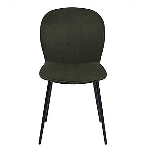 Kėdė EVELYN 43x58,5xH82cm juoda/alyvuogių žalia 0000087552
