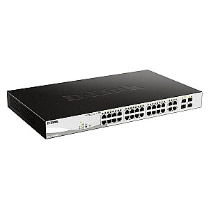 D-Link jungiklis DGS-1210-28MP/E 28 prievadų Gigabit Ethernet PoE valdomas tinklo ryšys