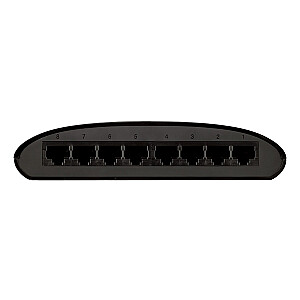 D-Link DES-1008D nevaldomas greitasis eternetas (10/100) juodas