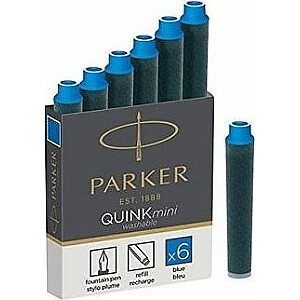 Kasetės Parker Pen Mini Blue Washable (1950409/S0767240)