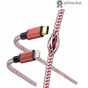 USB kabelis Hama USB-C Lightning, 1,5 m, raudonas (001833100000)