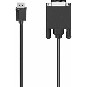 Hama DisplayPort į DVI-D kabelis 1,5 m, juodas (002007130000)