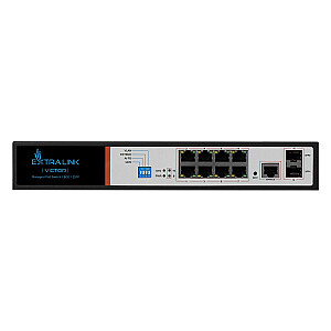 Сетевой коммутатор Extralink EX.8222 Управляемый L2/L4 Gigabit Ethernet (10/100/1000) Power over Ethernet (PoE) 1U Черный