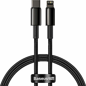 USB-кабель Baseus USB-C Lightning, 2 м, черный (6953156232044)