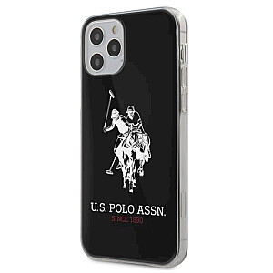 JAV Polo USHCP12MTPUHRBK didelis arklio dėklas, skirtas Apple iPhone 12 | 12 Pro juoda