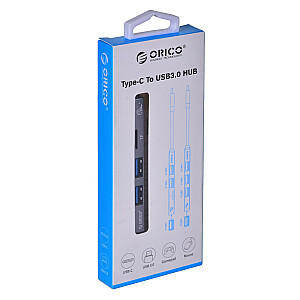 ORICO HUB USB-C 3X USB-A, MICROSD SKAITYtuvas, 5 Гбит/с