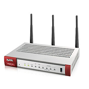 „Zyxel“ USG20W-VPN-EU0101F „Gigabit Ethernet“ belaidis maršruto parinktuvas, dviejų juostų (2,4 GHz / 5 GHz) 4G pilka, raudona