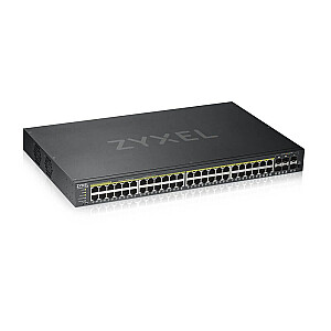 Zyxel GS1920-48HPV2 Managed Gigabit Ethernet (10/100/1000) Power over Ethernet (PoE), черный