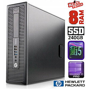 Stacionarūs kompiuteris HP 600 G1 SFF i5-4570 8GB 240SSD WIN10PRO / W7P
