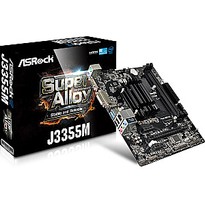 Asrock J3355M NA (įdėtasis procesorius) mikro ATX