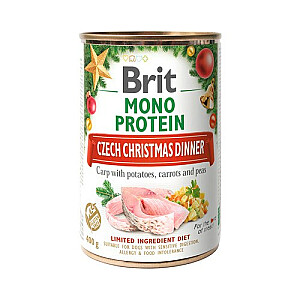 Brit Mono Protein - Čekiškas Kūčių vakaras - Šlapias šunų maistas - 400g