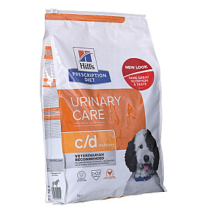 HILL'S PRESCRIPTION DIET Urinary Care Canine c/d Multicare Dry Dog Food vištiena, 4kg