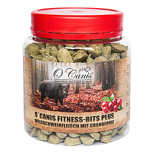 O'Canis Fitness Bits plus 300g suaugusiems šernams, spanguolių, kriaušių, bulvių