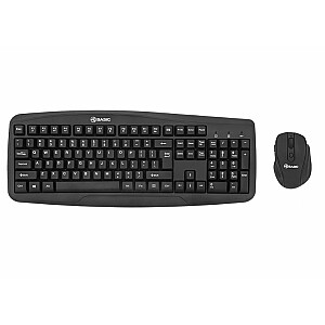 Комплект беспроводной клавиатуры и мыши Tellur Basic черный