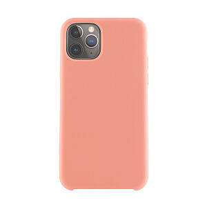 Fusion Elegance Fiber patvarus silikoninis dėklas, skirtas Apple iPhone 12 Pro Max šviesiai rožinis