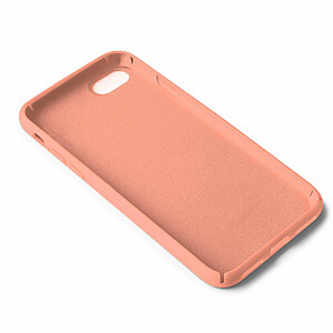 Fusion Elegance Fiber patvarus silikoninis dėklas, skirtas Apple iPhone 12 Pro Max šviesiai rožinis