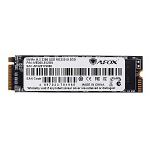 Твердотельный накопитель AFOX M.2 PCI-EX4 1000 ГБ TLC 1,7 ГБ/с NVME