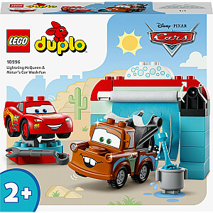 LEGO Duplo Lightning McQueen ir jo pagalbininkas automobilių plovykla (10996)