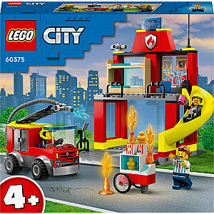 LEGO City gaisrinė ir gaisrinis automobilis (60375)