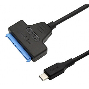 Adapteris Gembird USB 3.0 Type-C male to SATA 2.5 USB kabelis 0,2 m 2,0 USB C Black