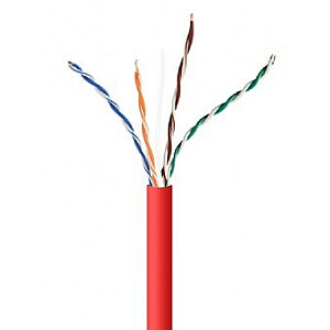 Tinklo kabelis Gembird UPC-5004E-SOL-R Red 305 m Cat5e U/UTP (UTP)