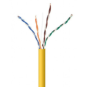 Tinklo kabelis Gembird UPC-5004E-SOL-Y Yellow 305 m Cat5e U/UTP (UTP)