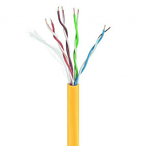 Tinklo kabelis Gembird UPC-5004E-SOL-Y Yellow 305 m Cat5e U/UTP (UTP)