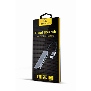 Gembird UHB-U3P1U2P3-01 4 prievadų USB šakotuvas (1 x USB 3.1 + 3 x USB 2.0)