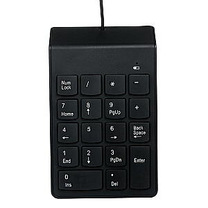 GEMBIRD KPD-U-03 USB skaitmeninė klaviatūra, juoda